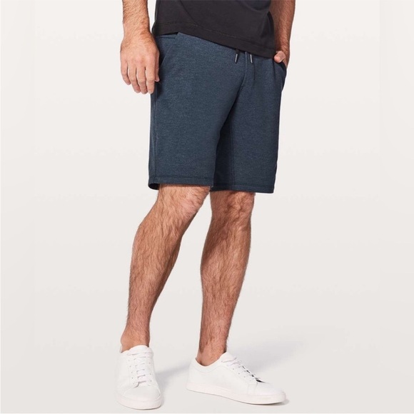 Lululemon Men’s City Sweat Short Heathered True Navy - Picture 1 of 8